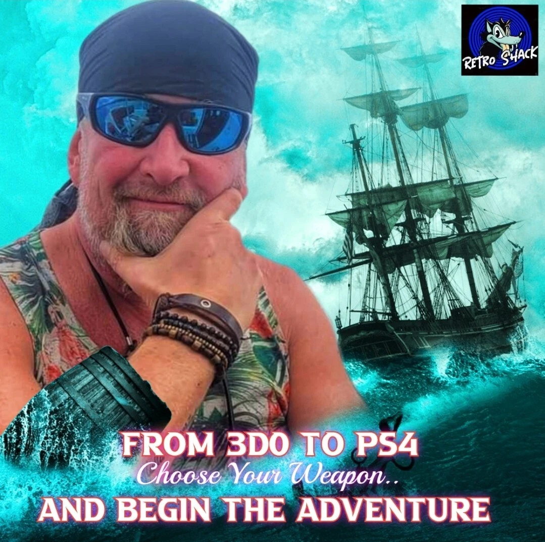 Original Pirates promotional artwork advertising the interactive adventure